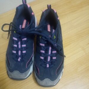 Skechers Women's Sneakers - Navy and Pink